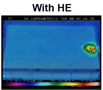 Without Heat Elevator vs. With Heat Elevator illustration